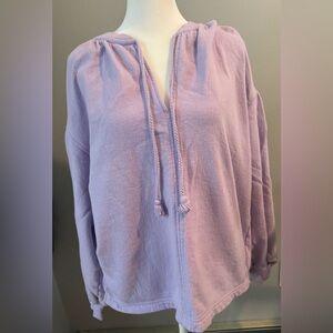 Aerie Light Purple Long Sleeve Top